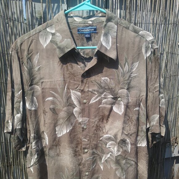 Crofts & Barrow Hawaiian Button Down Men - L - Picture 2 of 11
